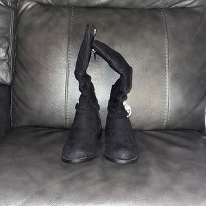 Black kid boots size 12. Brand new with tags